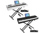 New Black/White Full Size 88 Keys Weighted Digital Piano Hammer Action Keyboards