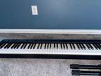 Casio keyboard 88 keys black used large comes with stand