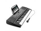 OPEN BOX - 61 Key Electronic Piano Electric Organ Keyboard w/ Microphone