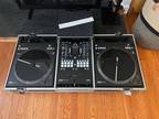 Rane DJ Mixer + Turntables