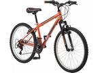 Pacific Mountain Sport Bike 18 Speeds, Front Suspension, 24-Inch Wheels - Orange