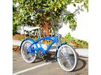 Classic 20" Man's Beach Cruiser Bike 144 Spokes Single Speed, w/ Banana Seat
