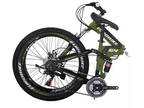 Eurobike G4 26" Folding Mountain Bike 21 Speed Bike MTB Bicycle Dual Disc Brake