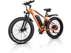 E Bikes for Adults 26 In Fat Tire Electric Bicycle 25MPH Mountain Electric Bike