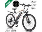 SALE Electric Bike Adults, 26'' 500W Mountain Bicycles 21-Speed Commuter Ebikes