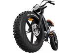 20" Electric Bike 750W 48V 14Ah Motor Cycle Dual Suspension Fat Tire Adult Ebike