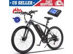 500W Electric Bike Mountain Bicycle 26'' Ebike + Li-Battery for Adults 21-Speed^