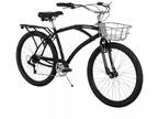 Huffy Coastal 26" Mens Cruiser Bike, Coaster Brake, Anti-Rust Coated, Basket