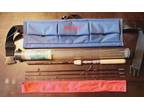 Eagle Claw TrailMaster ZL11 600 Travel Pack 7'6" Spin/Fly Rod New Open Box 4pc
