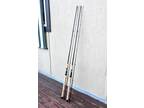Lot (2) Lamiglas G 1310T G1000 Series 2pc 8'6" Medium Heavy 10-20lb Casting Rods