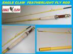 EAGLE CLAW Featherlight 5/6 Line Weight Fly Rod, 2 Piece (Yellow, 8') #FL300-8