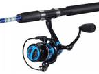 Fishing Rod Reel Combo, 2-Piece Spinning Combo, Durable Graphite & Glass 6.9 Ft