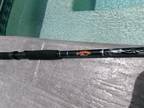 New, custom built, 7'6", 20-30 lb. spinning rod w/hand-woven red snapper