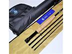 PayWater BLUE 9' 5wt Medium Action IM6 Carbon Fly Rod Snake Guides 4pc R&R Case