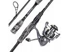 Sougayilang 6'10"-3000 Fishing Rod and Reel Combo, Spinning Reel for Bass