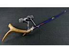 1-of-a-kind Deer Antler Ice Fishing Rod & Shimano AX 100Q Spinning Reel