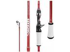 One Bass Fishing Rod Spinning & Casting Fishing Pole with 30 Ton Carbon Fiber