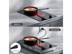 Electric Ceramic Cooktop 2Burner Stove Top Built-In/Integrated Knob Control 120V