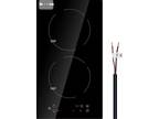 Weceleh - Induction Built in Cooktop - 12 Inch No Plugs/Cable Installation.