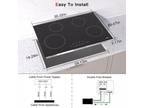 30" 4 Burners Ceramic Cooktop Built-In Touch Control Cooker Timer Child Lock US