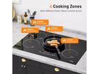 30" Electric Induction Cooktop Ceramic Glass Stove 4 Burners Touch Control 6800W