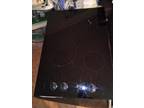 Whirlpool Electric Cooktop Black Glass With Knobs One Knob Missing