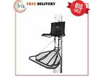 Hawk HWK-HF2031 Kickback LVL Steel Hang-On Tree Stand w/ Leg Extension Footrest