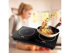 Electric Stove Dual Induction Cooktop Counter Top 2 Burner Digital Display 2400W