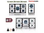 12" / 30" / 36" Gas Cooktop 2/5 Burners Heavy Duty Stainless Steel Stove NG/LPG