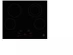 Bertazzoni Professional PE244CER 24 Inch Electric Cooktop, 4 Heating Zones
