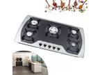 5 Burner Built-In Gas On Glass Hob 7mm LPG/NG Gas Stove Gas Burner