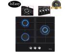 New 24" 3 Burners Gas Cooktop Stove Built-in Tempered Glass LPG/NG Gas Cooker UK