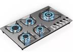 New 36" Gas Stove Built-in Propane Gas Cooktop Gas Hob NG/LPG Convertible 110V