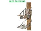 Extreme Deluxe Climber Tree Stand Durable Padded Armrests Climbing Seat Bar New