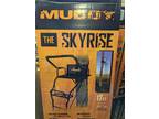 Muddy Skyrise Ultra Wide 17-Foot 1 Person Hunting Deer Ladder Tree Stand, Black