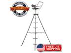 Portable Tripod Swivel Seat Stand 360 For Game Hunter Deer Turkey Ladder 12 ft.