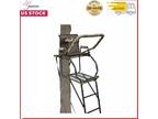 Muddy Huntsman Deluxe 17-Foot 1 Person Hunting Deer Ladder Tree Stand, Black