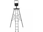 Big Game Apex Tripod Treestand with 360 Degree Rotating Seat and Shooting Rail