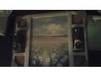Framed Decorative Picture W/ 2 -Candle Holders (New )
