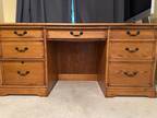 Oak Desk with Hutch