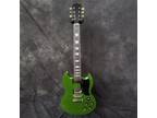 SG Electric Guitar Green Body 6 String 2H Pickups HPL Fretboard Chrome Part
