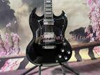custom signature SG electric guitar HH pick up shell inlay US Warehouse