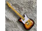 TL Electric Guitar 6 String Maple Fretboard White Pickguard Chrome Parts HS