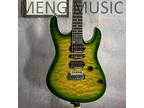 Anderson Green Solid Body Electric Guitar Quited Maple Top Rosewood Fretboard