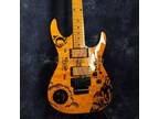 Hot Sale Kirk Hammett KH Ouija Electric Guitar Yellow Quilted Maple Top Black FR