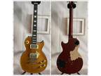 Relic Finish Yellow Flame Maple Top Electric Guitar HPL Fretboard HH Pickups