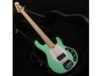 Custom Ray 4-strings Electric Bass Guitar in Mint Green Maple Fretboard H Pickup