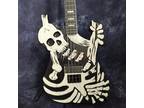 Custom 4 Strings Black and White Electric Bass Guitar HPL Fretboard Humbuckers