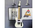 Factory White Solid Body TL Electric Guitar 6 String Black Parts Maple Fretboard