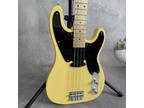 Preciaion Electric Bass Guitar 4 String Cream Body Maple Fretboard Chrome Parts
